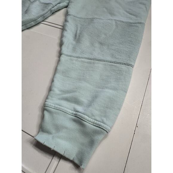 LoveShackFancy Etty Joggers Womens Size Small Aqua Hand Dye Pants *READ - Picture 2 of 9